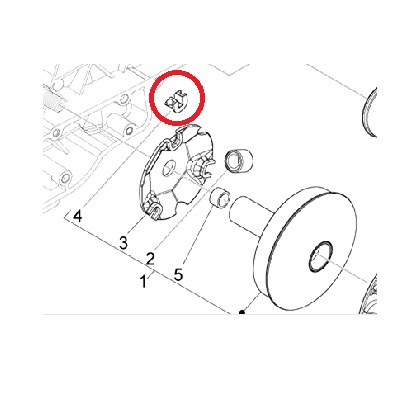 Patin de variateur Piaggio MP3 400/500cc